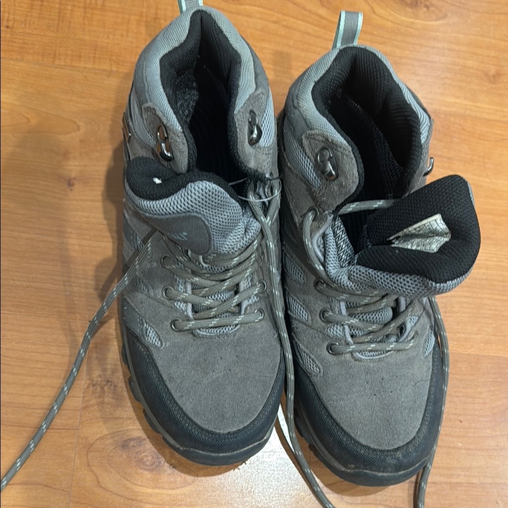 Gray Hiking Boots